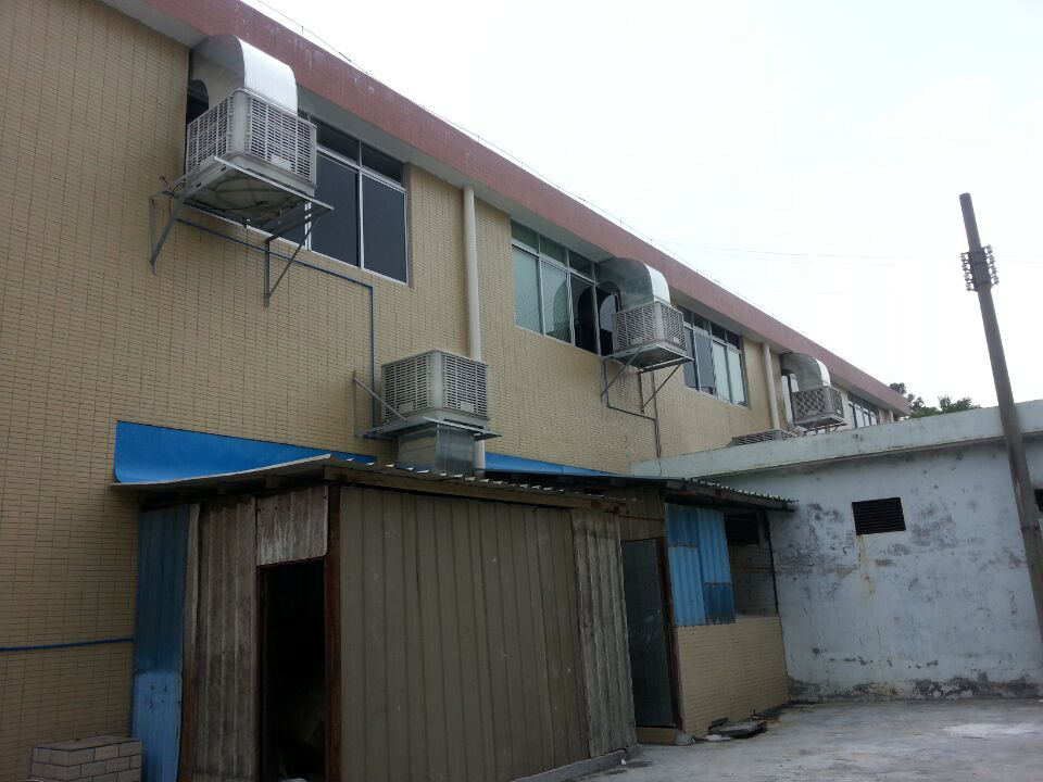 東莞虎門濕簾風機，制衣廠通風降溫